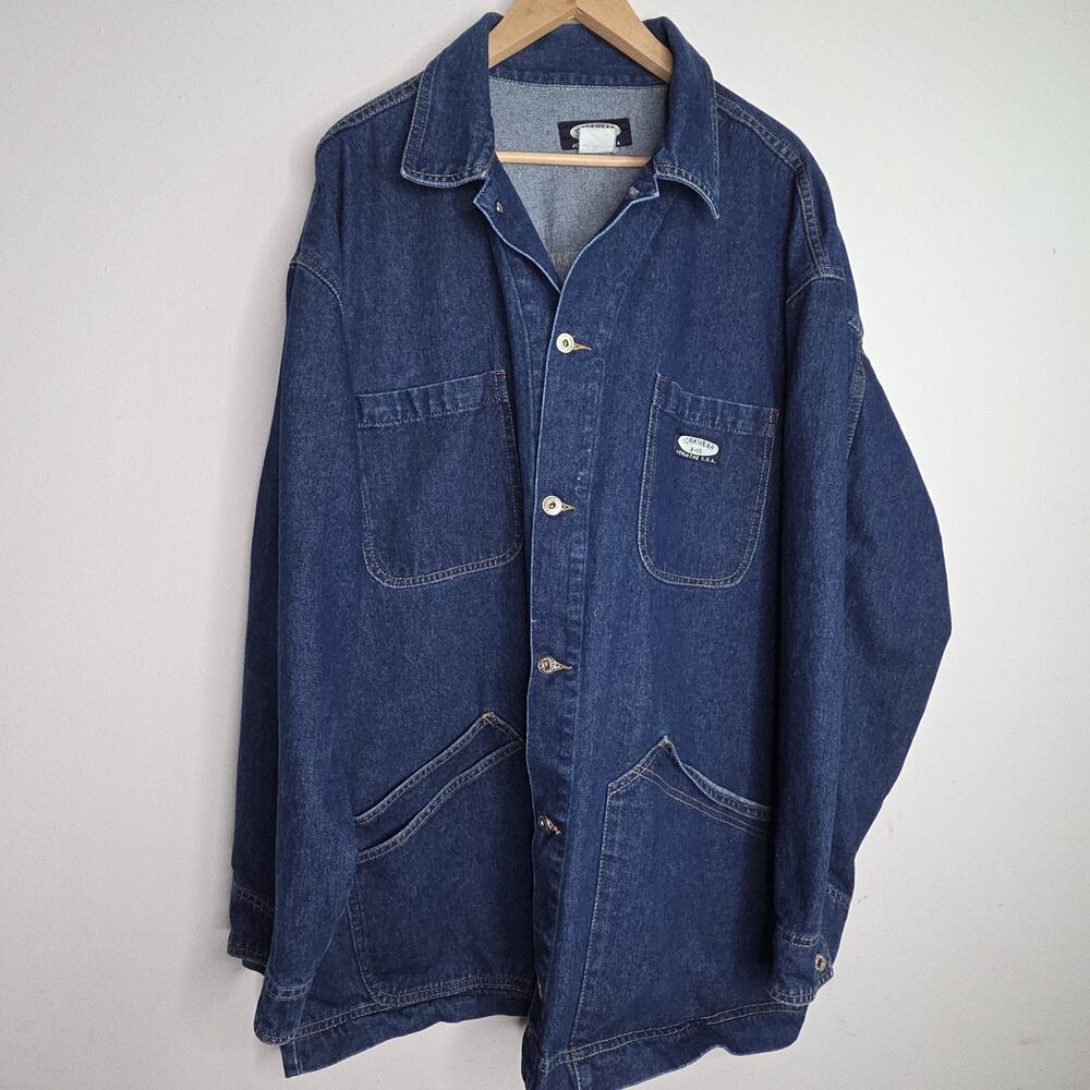 Vintage Jordache Workwear J-07 Denim Chore Jacket Mens XL Barn Coat Barn Jacket
